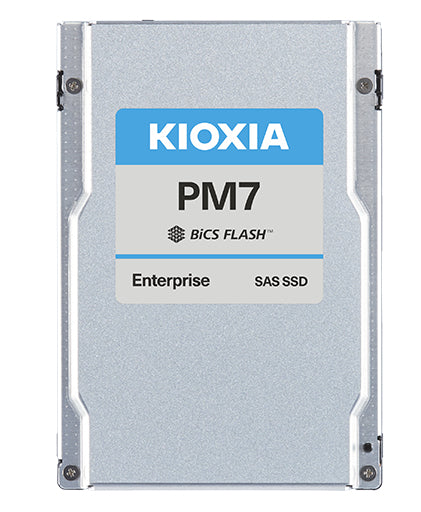 Kioxia PM7-V – 6,4 TB 2,5" SAS4 Enterprise SSD, 4200/4100 MB/s, Hardwareverschlüsselung