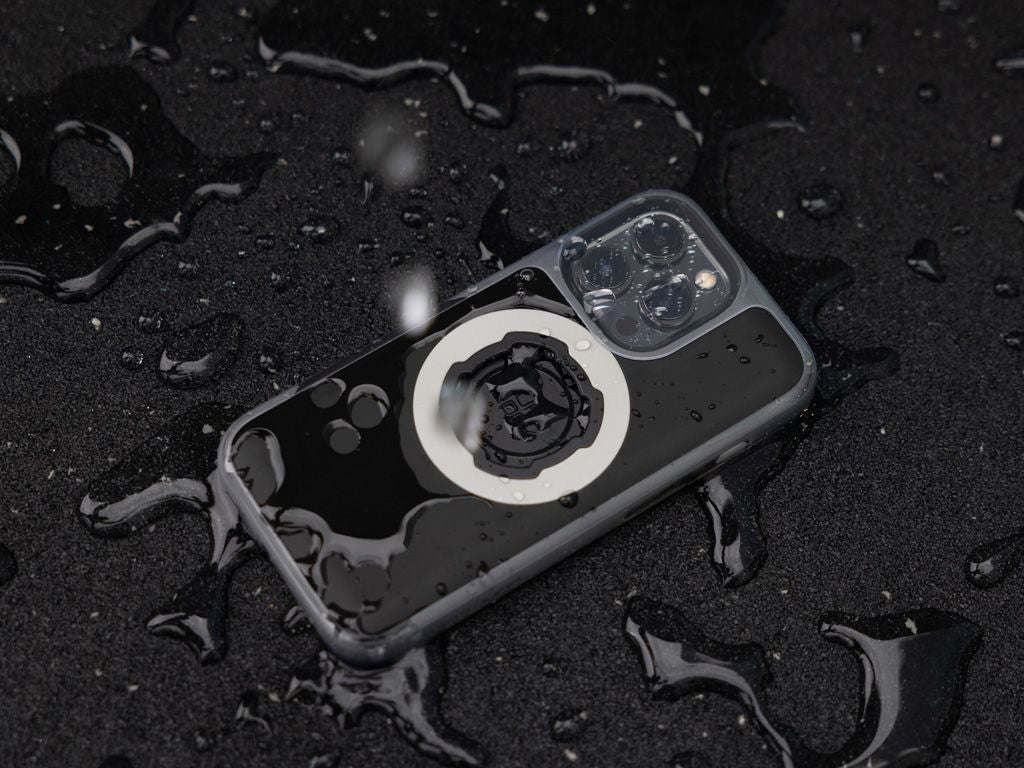 Quad Lock MAG Poncho Backcover – für Samsung Galaxy S24 FE, TPU, Transparent, wetterbeständig, spritzwassergeschützt