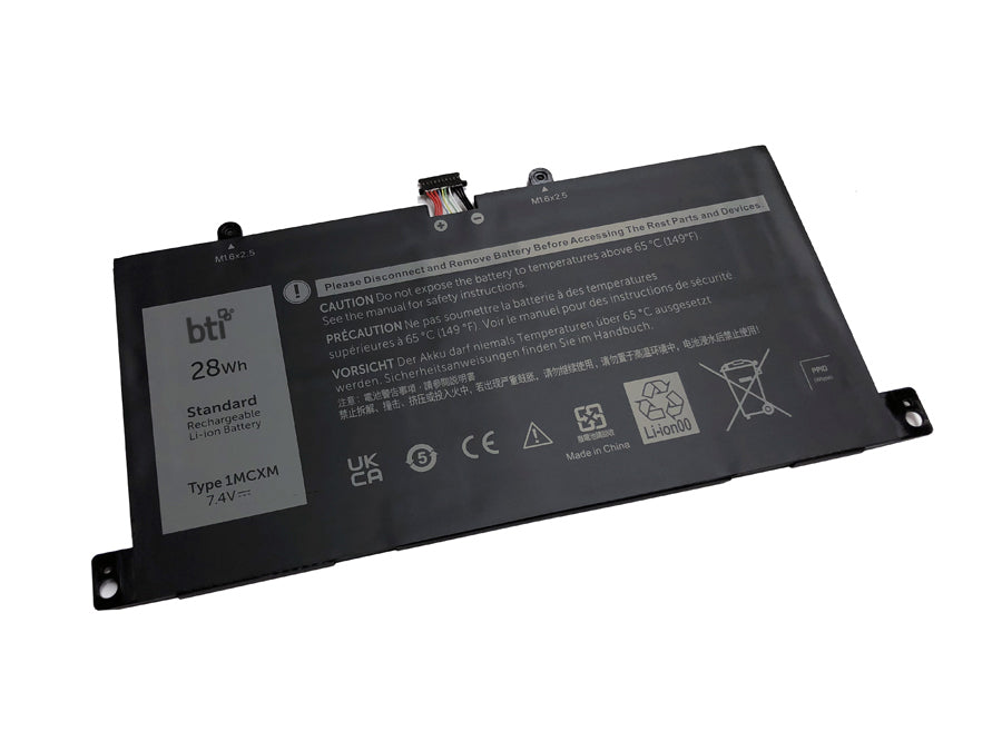 BTI Notebook-Akku – für Dell Latitude 11 5175 – 28 Wh, 7,4 V – Schwarz