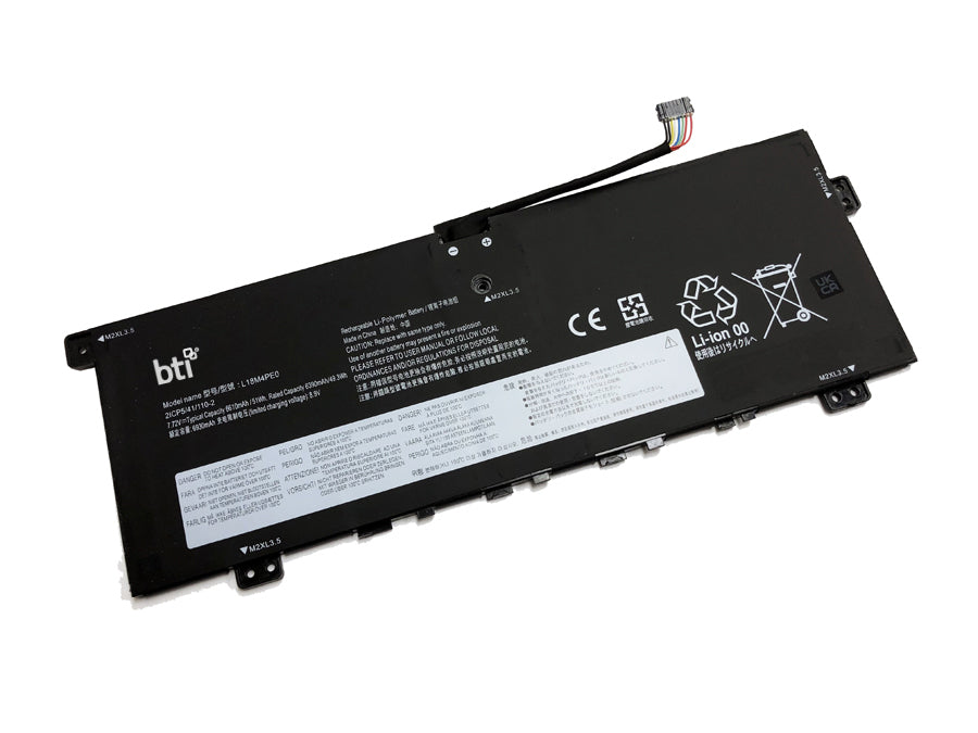 BTI Notebook-Akku – für Lenovo Yoga C740 – 51 Wh, 7,7 V (4 Zellen) – Schwarz