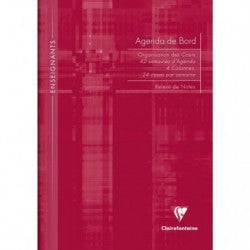 Clairefontaine Matris 9059 – Lehrpersonen-Tagebuch ohne Jahr, A4, Hardcover, liniert, Französisch, 72 Blatt