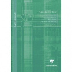 Clairefontaine Matris 9059 – Lehrpersonen-Tagebuch ohne Jahr, A4, Hardcover, liniert, Französisch, 72 Blatt