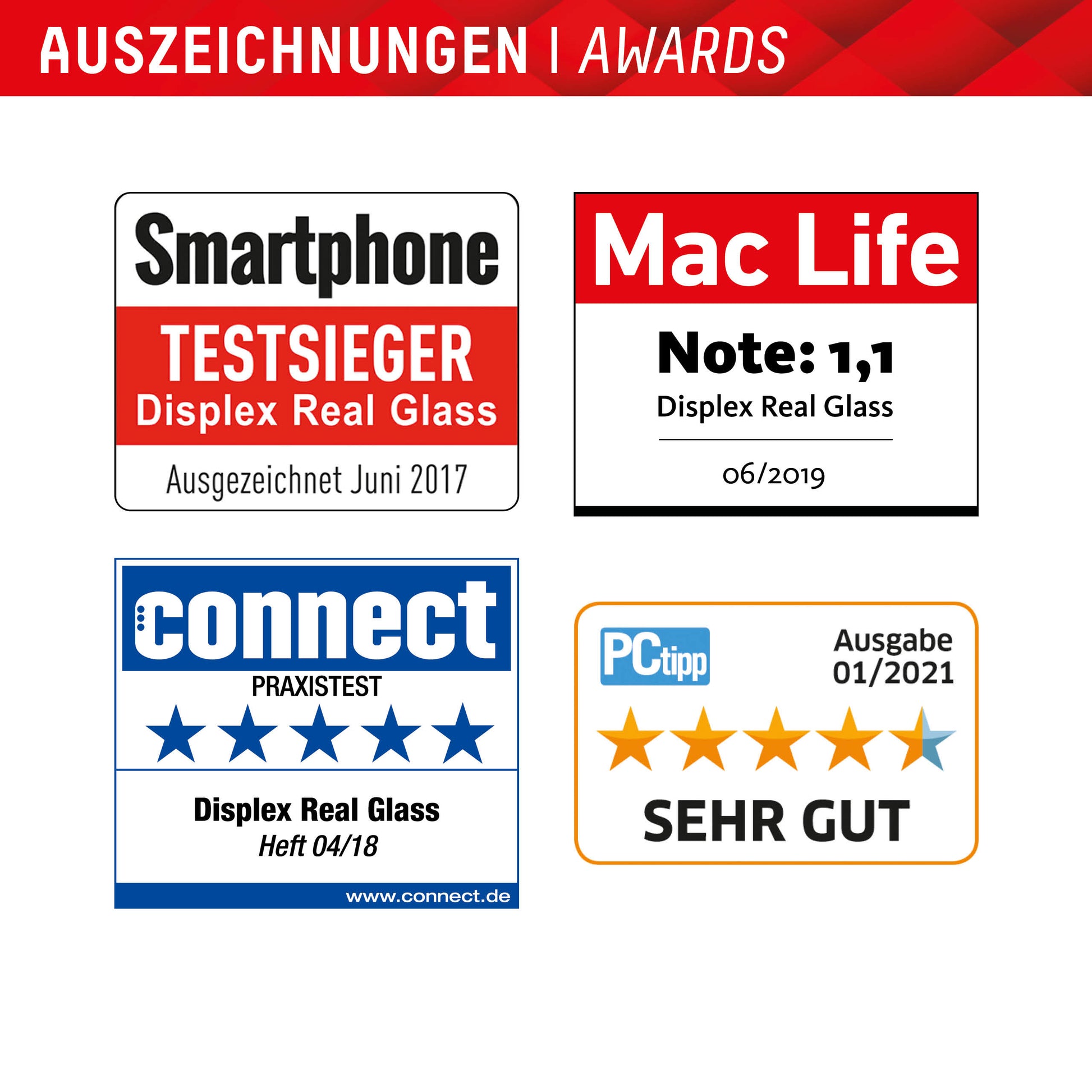 Displex Backcover – für Samsung Galaxy A54 5G, Gehärtetes Glas, Transparent, Panzerglas (10H)