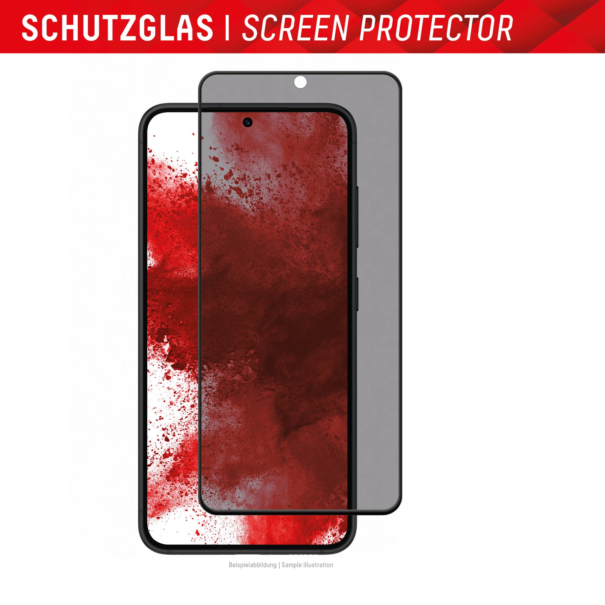 Displex Privacy-Filter (Panzerglas), 10H – für Galaxy S22/S23 – mit Applikator