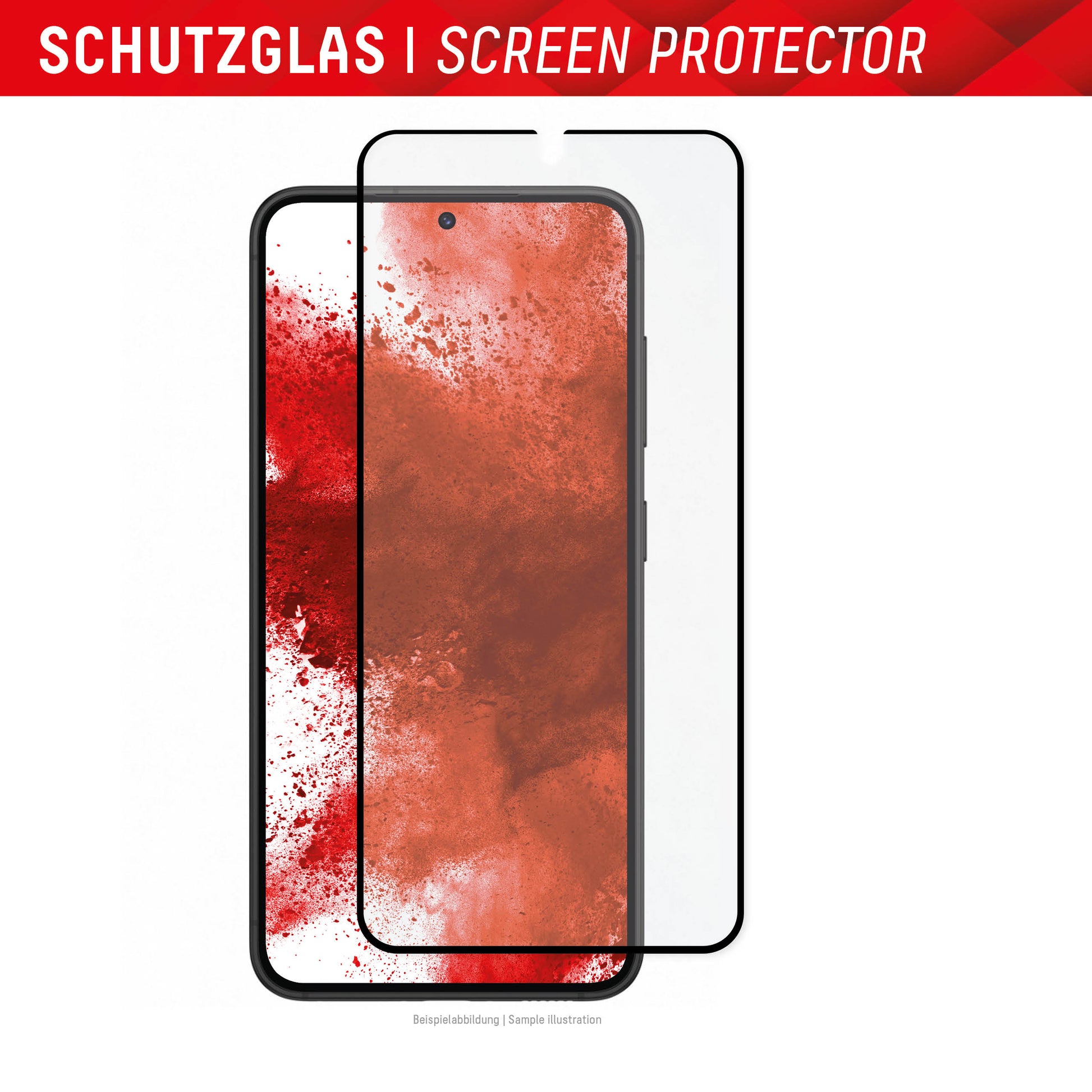 Displex Displayschutz (Panzerglas), Full Cover – für Galaxy S22+/S23+ – mit Applikator