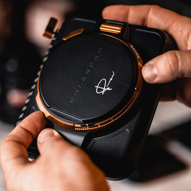 PolarPro Recon VND Mattebox – VND, für 82 mm Filtergewinde – Schwarz
