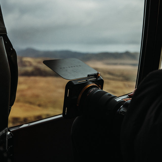 PolarPro Recon VND Mattebox – VND, für 82 mm Filtergewinde – Schwarz