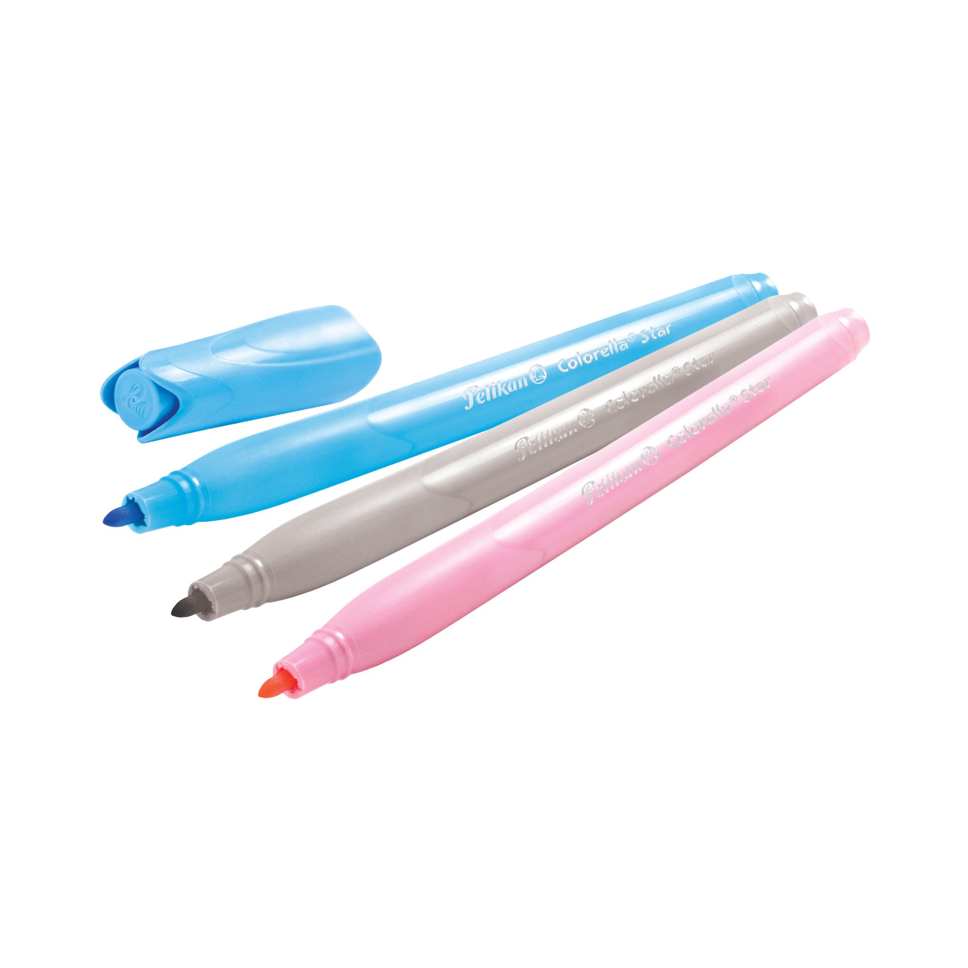 Pelikan Colorella Star Filzstifte – Rundspitze, 0,6 mm, wasserbasiert, auswaschbar, 30 Farben