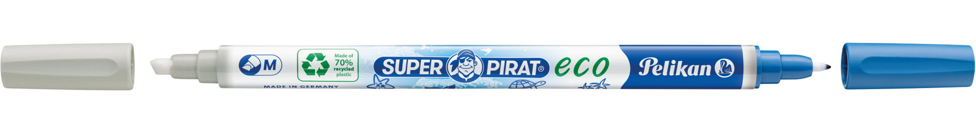 Pelikan Tintenlöscher Super Pirat eco 850M – Keil – Blau – Display 50 Stk.