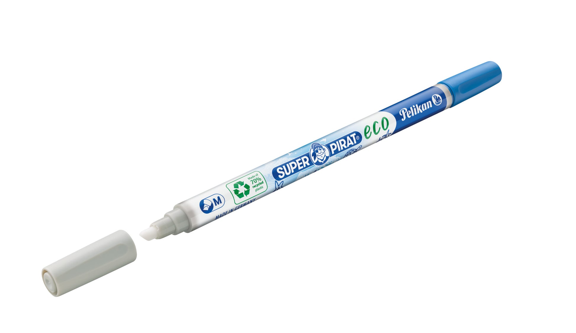 Pelikan Tintenlöscher Super Pirat eco 850M – Keil – Blau – Display 50 Stk.