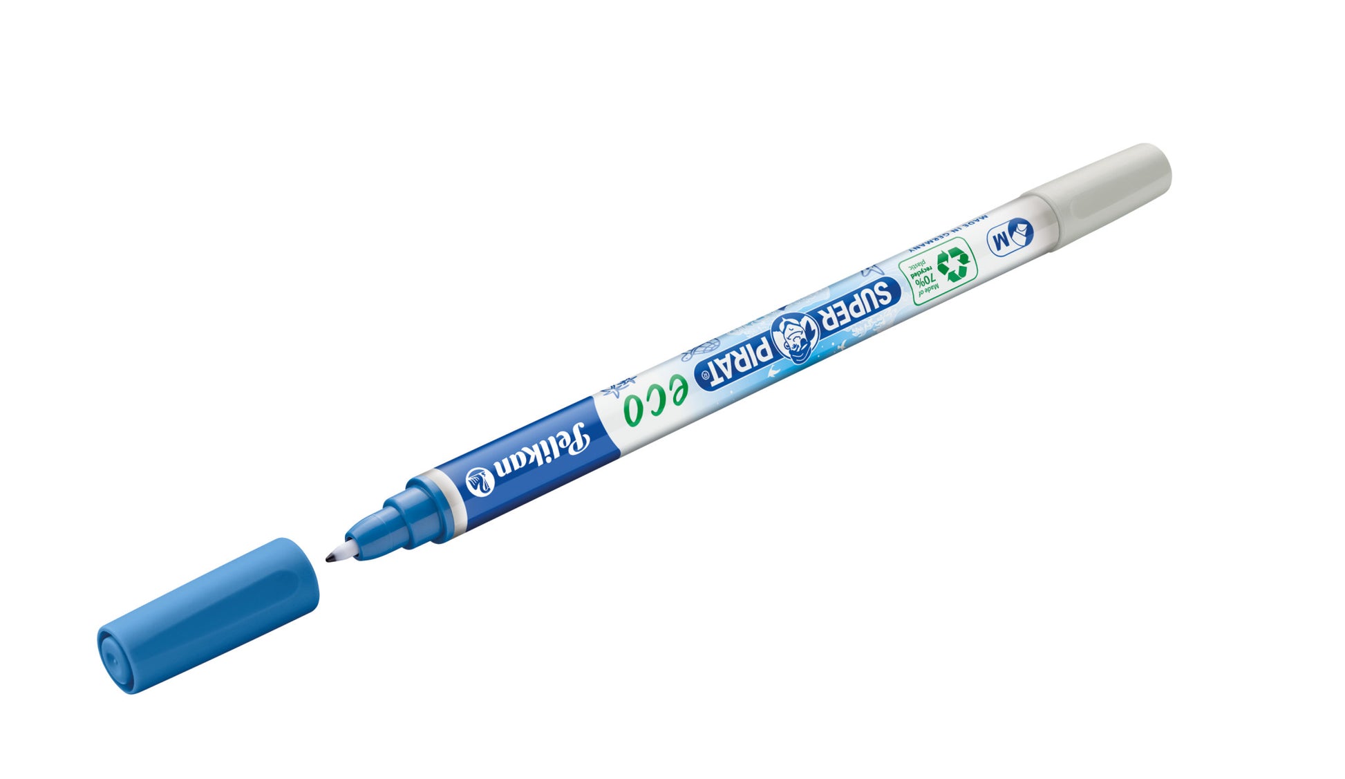 Pelikan Tintenlöscher Super Pirat – Keil – Blau – Blister 2 Stk.