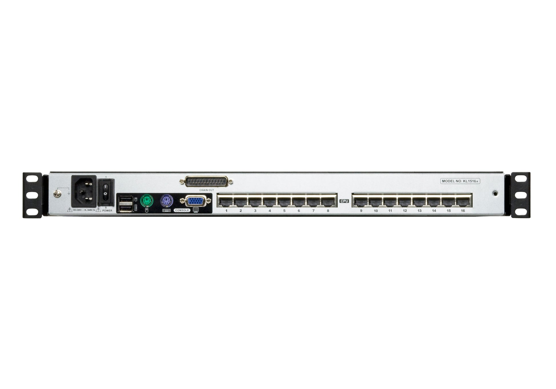 ATEN KL1516AM KVM-Switch – VGA/USB/PS/2, 3× USB-A, für Windows/Mac/Linux