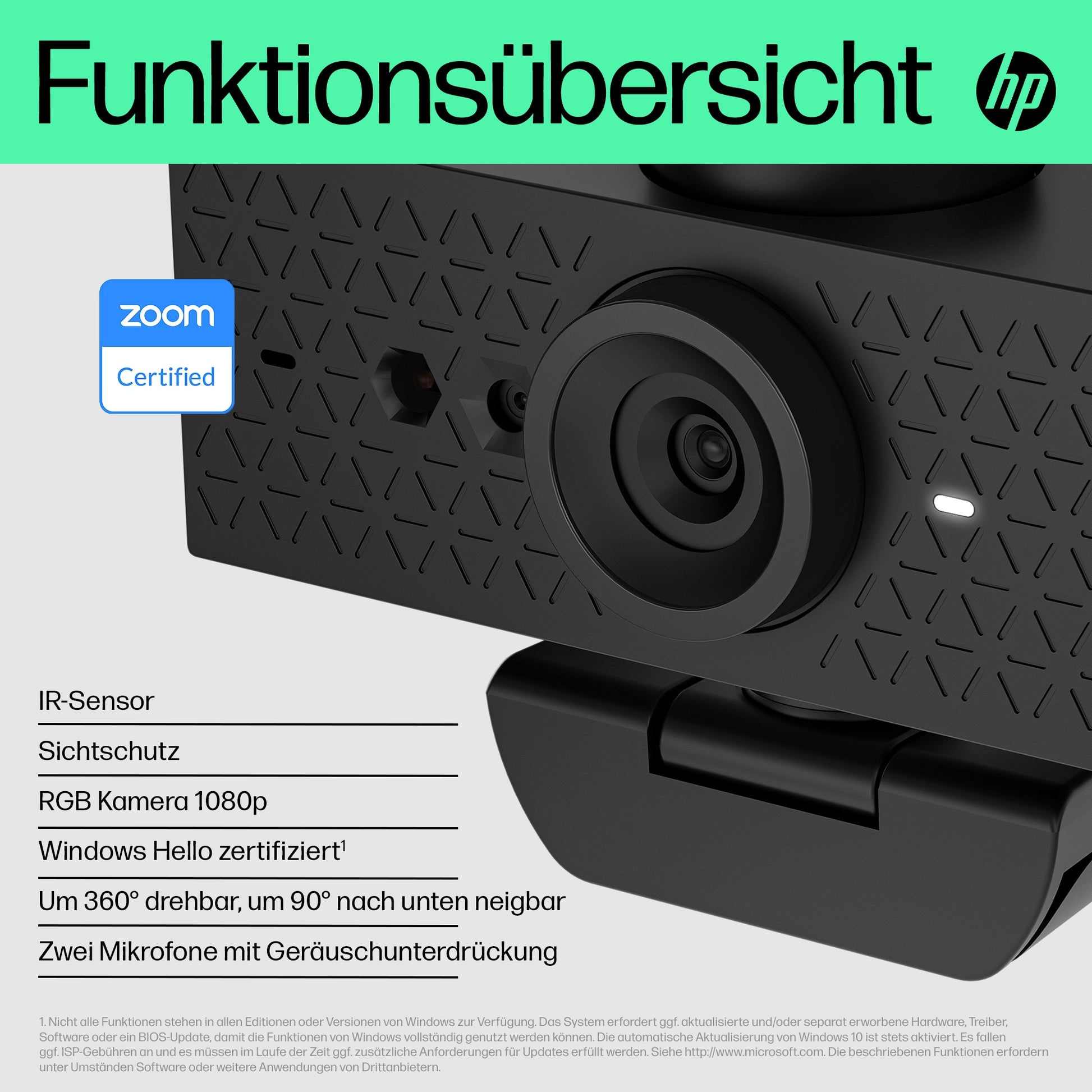 HP 620 – Webcam – Full HD 1080p