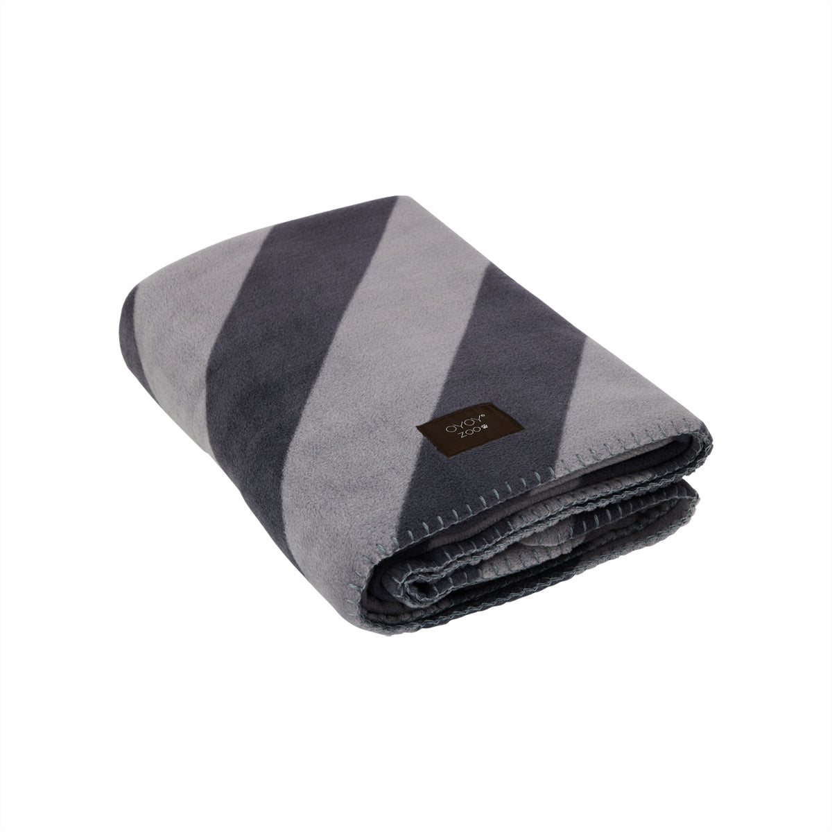 OYOY Kaya Wohndecke – Polyester, Schwarz – 120 × 160 cm