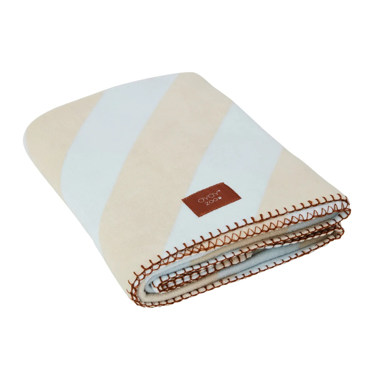 OYOY Wohndecke – Polyester, Eisblau – 180 × 205 cm