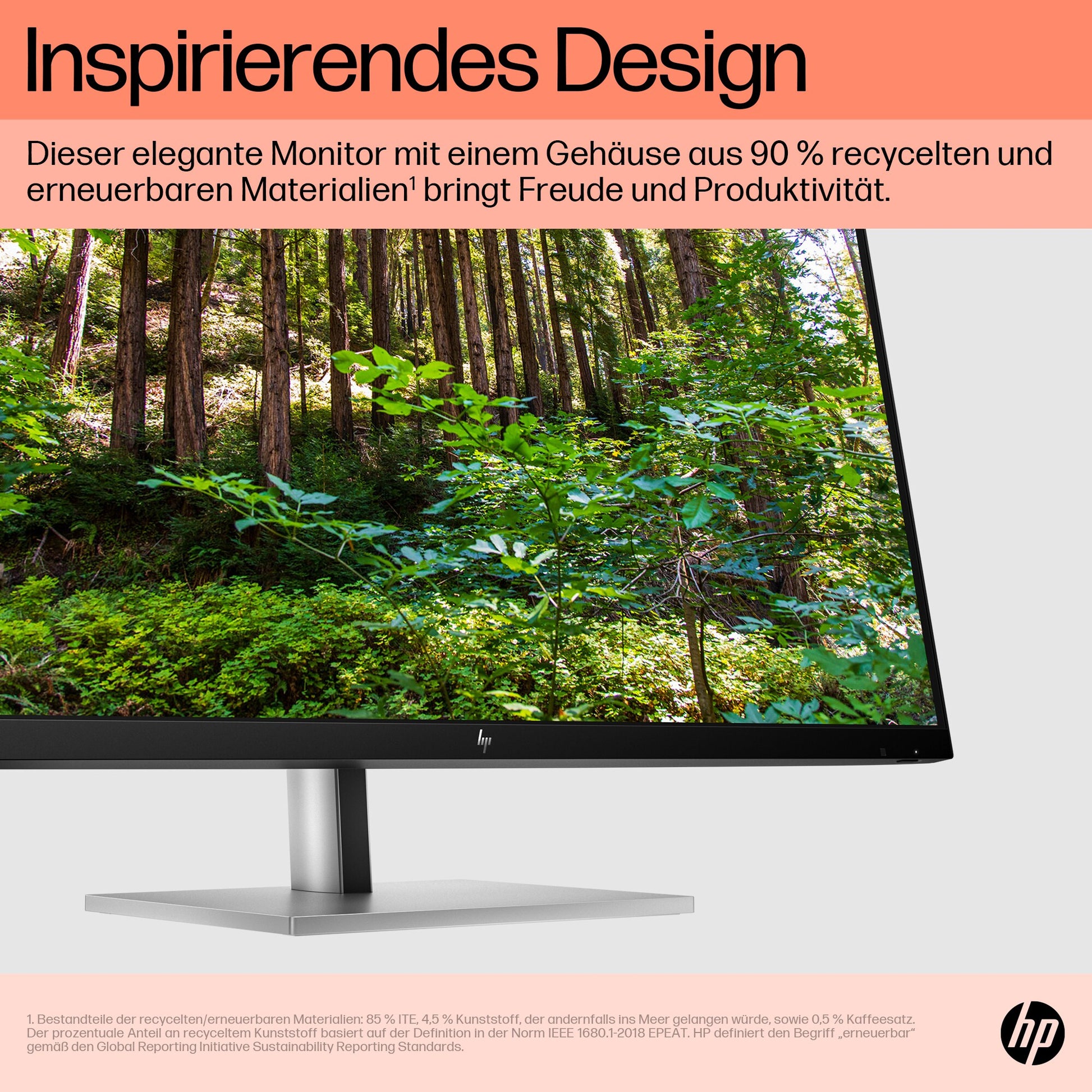 HP E32K G5 – Monitor, 31,5" 4K UHD (3840 × 2160), IPS, 60 Hz, 350 cd/m², USB-C, VESA 100 × 100, Schwarz