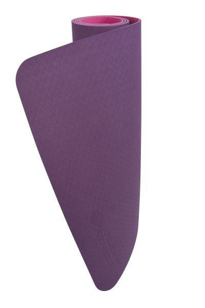 Schildkröt Fitness Yogamatte – 61 × 183 cm – 4 mm, Pink/Lila