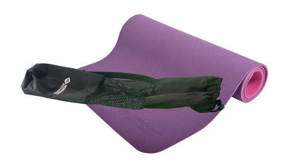 Schildkröt Fitness Yogamatte – 61 × 183 cm – 4 mm, Pink/Lila