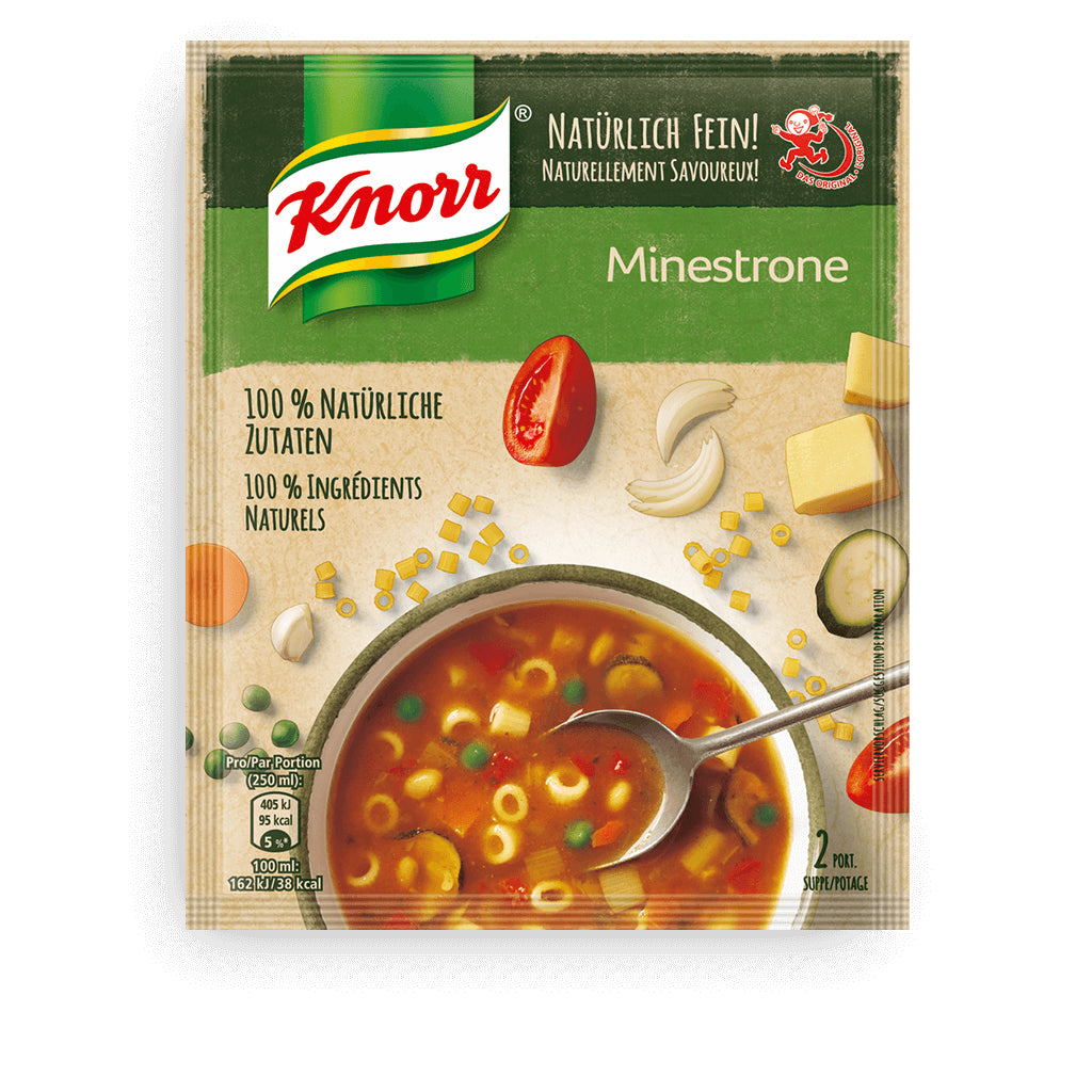 Knorr Suppe, Minestrone, vegan, Beutel – 57 g