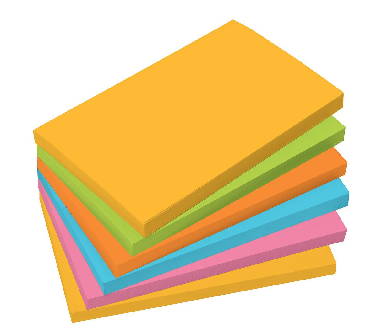 Sigel Haftnotizen – 125×75 mm – sortiert, 6×100 Blatt