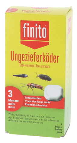finito Insektenfalle – weiss – für Spinnen, Schaben, Fluginsekten – 4 Stk.