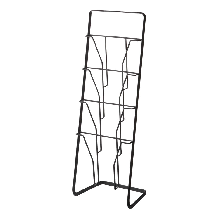 Yamazaki Zeitschriftenständer – Metall – Schwarz – 250 × 180 × 710 mm