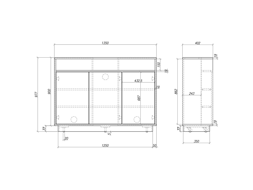 Multibrackets 4684 – Motorisierter Displayständer, bis 55", VESA 500×400, bis 50 kg, weiss
