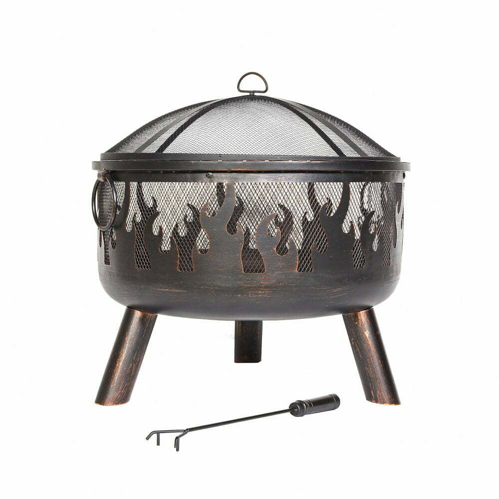 La Hacienda Feuerschale – Ø 61 × 61 cm – Stahl, bronze