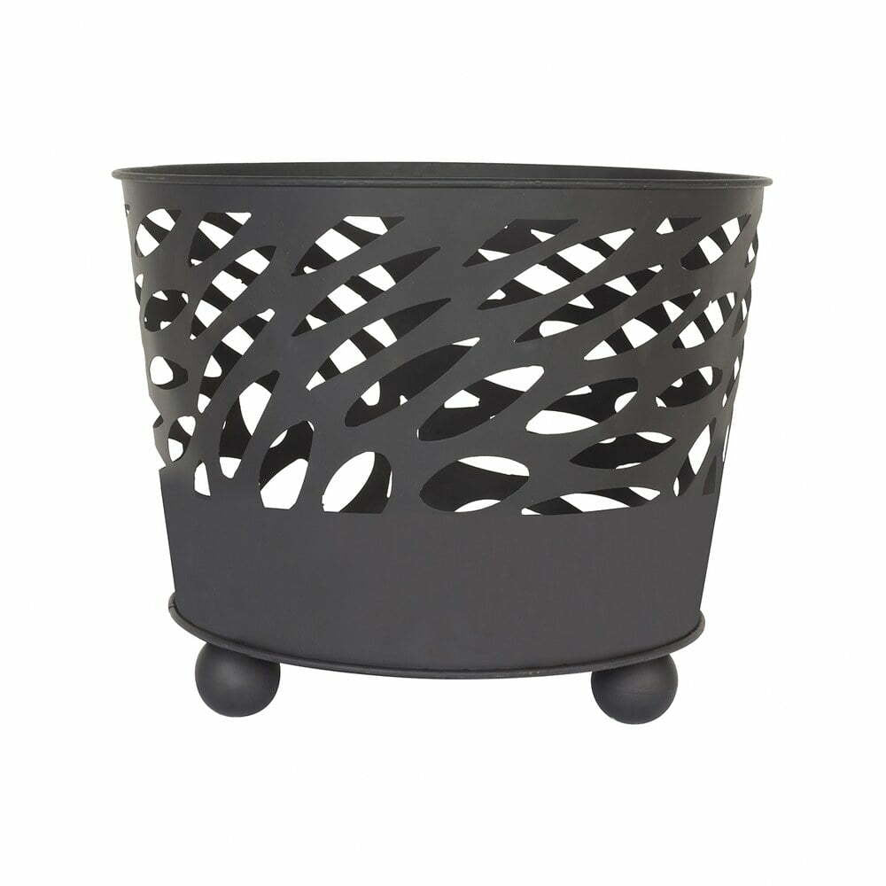 La Hacienda Nami Feuerschale – Ø 39 × 32 cm – Stahl, schwarz