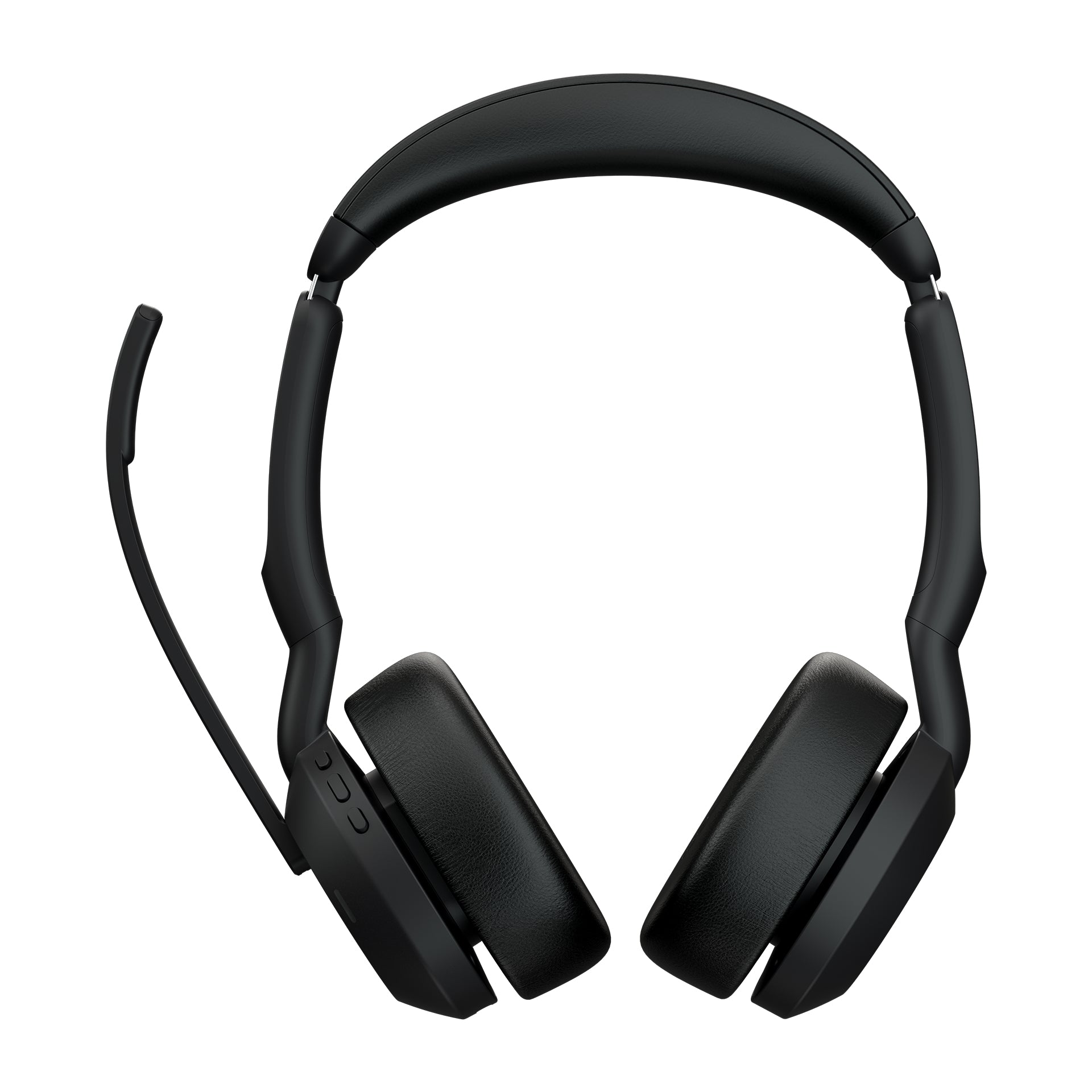Jabra Evolve2 55 Office-Headset – On-Ear, Stereo, BT, ANC, MS Teams zertifiziert, mit USB-A-Dongle, Schwarz