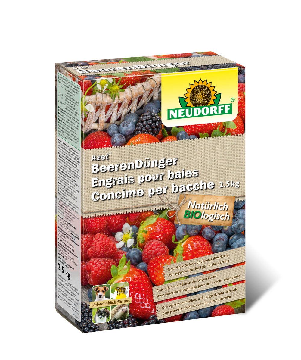 Neudorff Dünger Beeren-Dünger, Azet, 2,5 kg, Granulat, Bio – 1 Stück