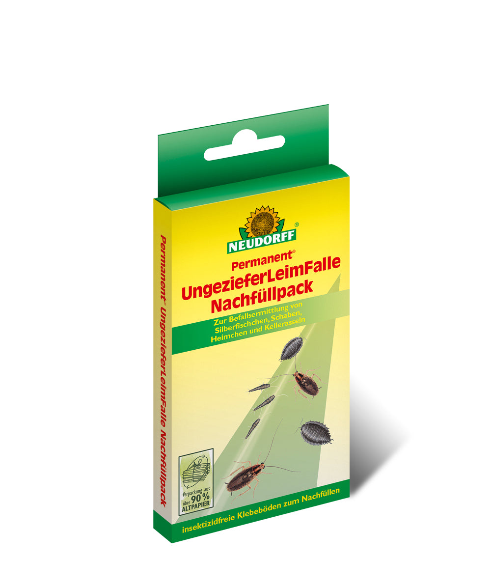 Neudorff Permanente Insektenfalle – 7 × 14,5 cm – schwarz – für Insekten – 4 Stk.