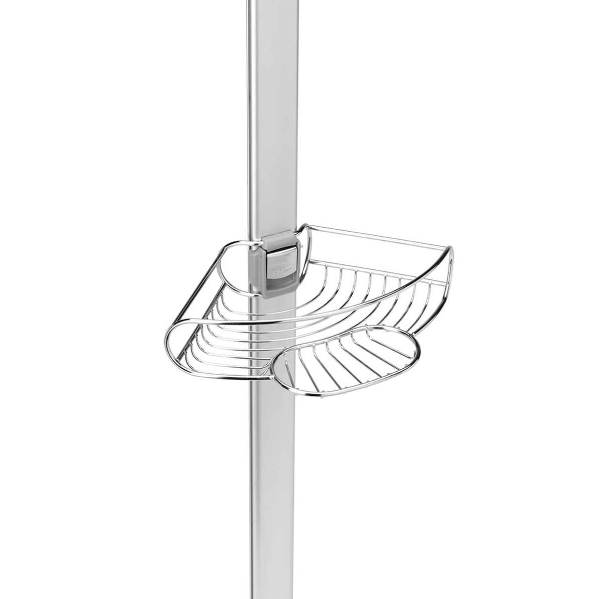 simplehuman BT1109DC Garderobenständer – Aluminium/Edelstahl – Silber – H 1524–2438 mm – mit Klemmen