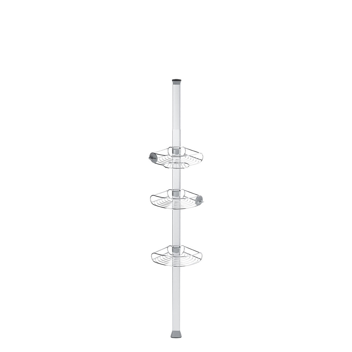 simplehuman BT1109DC Garderobenständer – Aluminium/Edelstahl – Silber – H 1524–2438 mm – mit Klemmen
