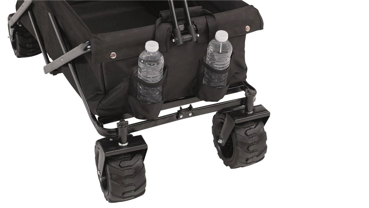 Outwell Hamoa Transporter – faltbar, bis 80 kg – 49 × 48 × 119 cm – schwarz, Polyester/Stahl