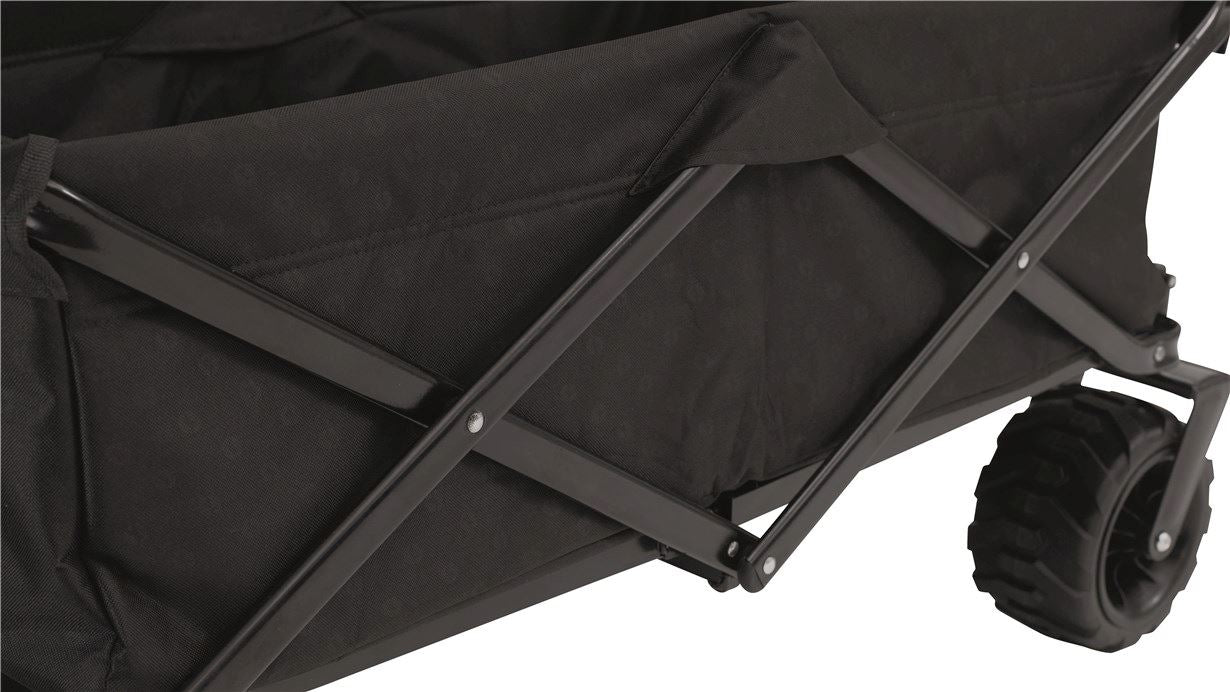 Outwell Hamoa Transporter – faltbar, bis 80 kg – 49 × 48 × 119 cm – schwarz, Polyester/Stahl