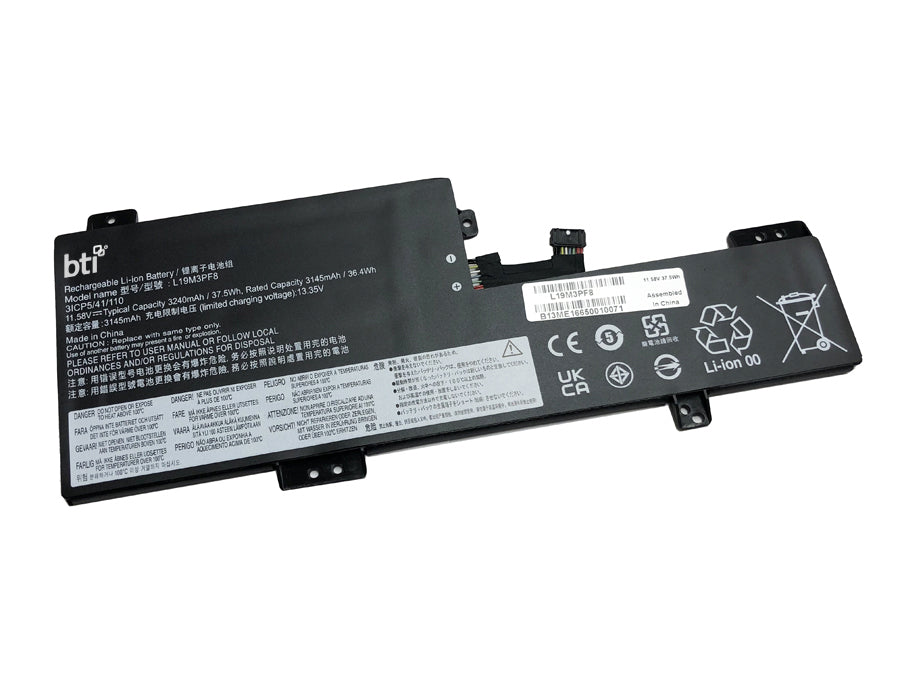 BTI Notebook-Akku – für Lenovo IdeaPad Flex 3-11IGL05 82 – 42 Wh, 11,25 V – Schwarz
