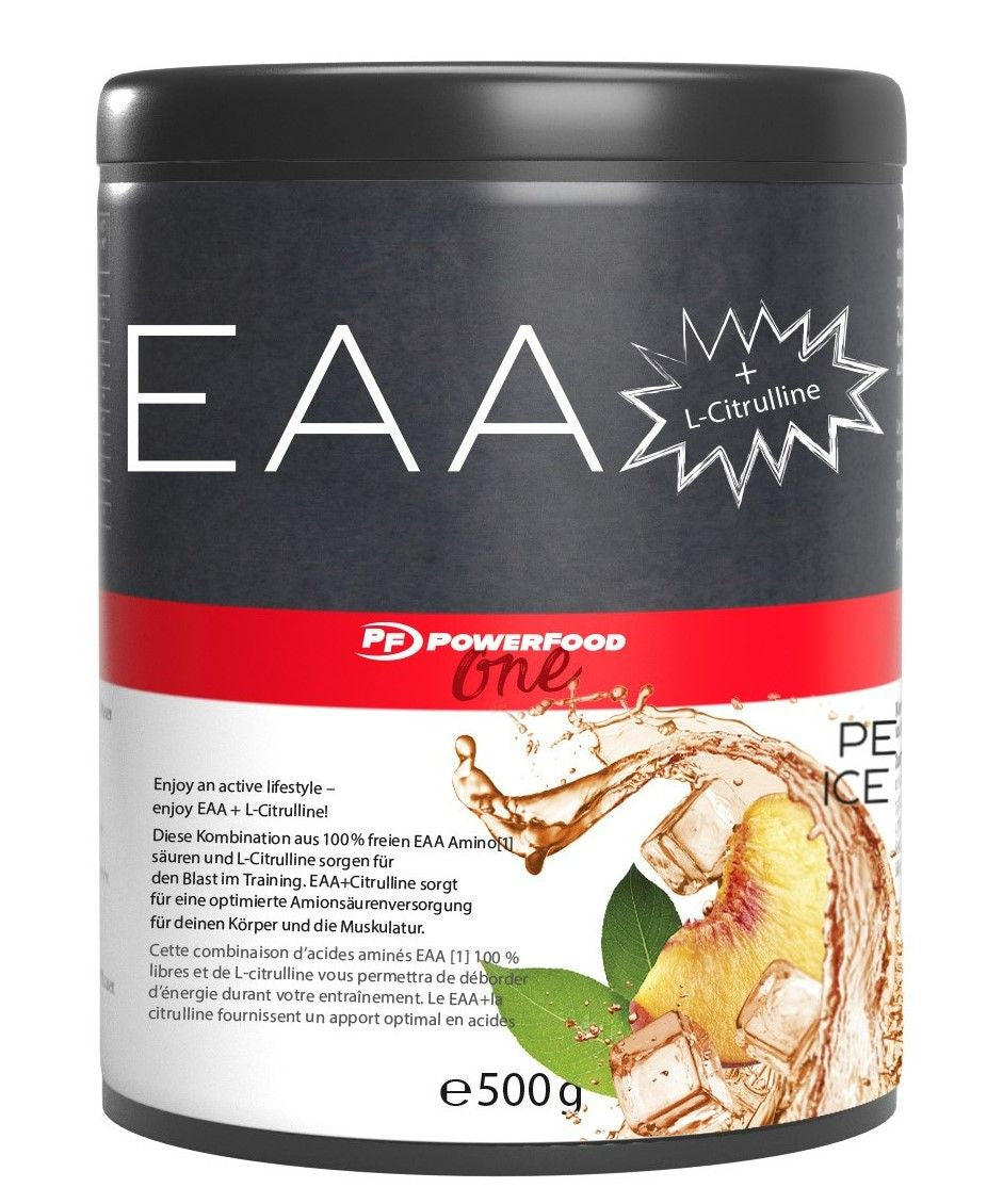 PowerFood Aminosäure-Pulver Pfirsich – 500 g