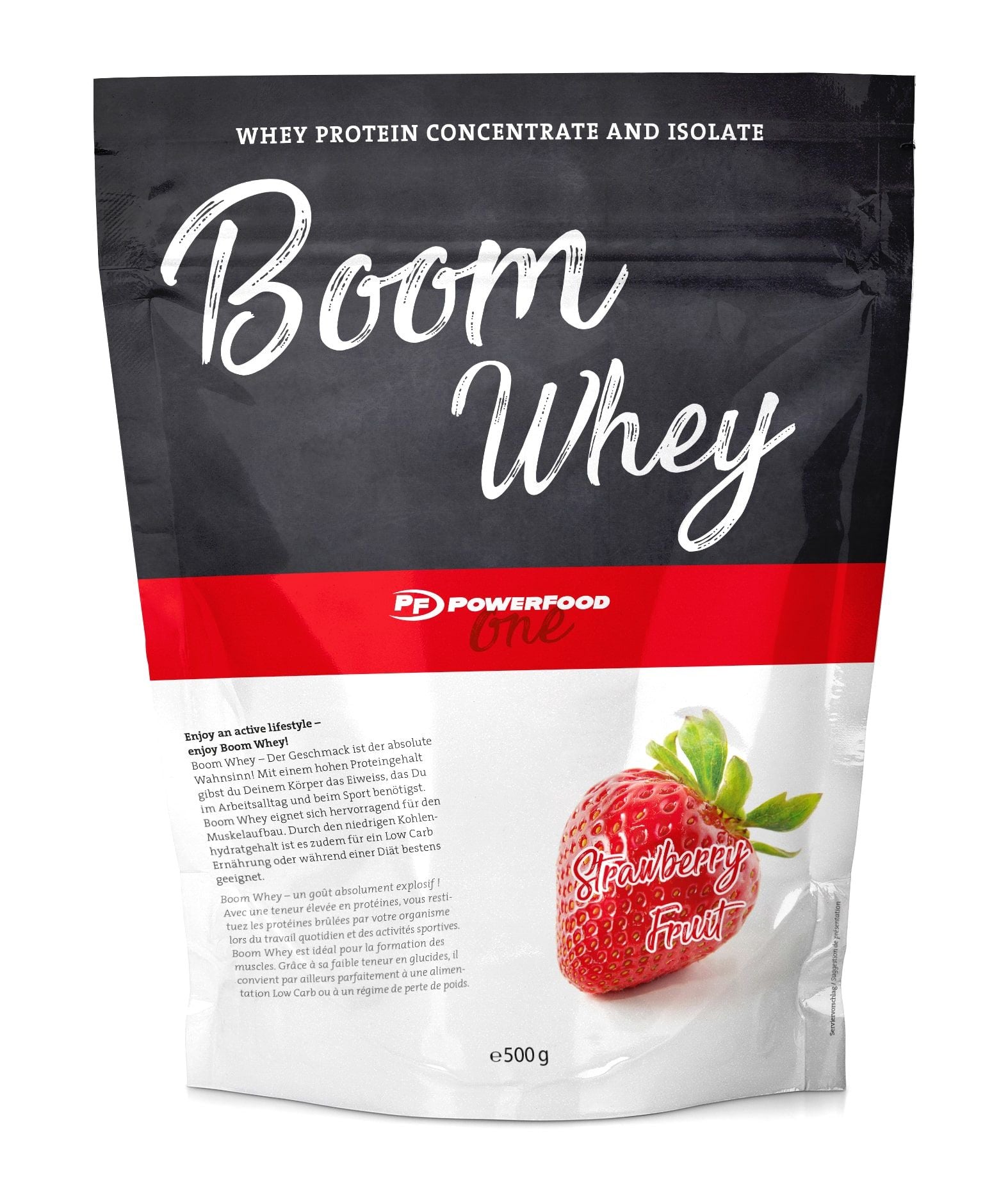 PowerFood Whey Protein Erdbeere – 500 g