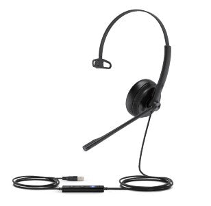 Yealink UH34 SE Office-Headset – On-Ear, Mono, Kabel, 3,5 mm Klinke + USB-A, Schwarz