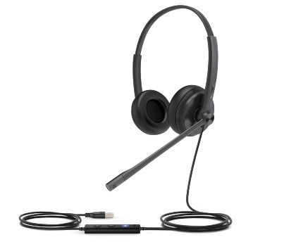 Yealink UH34 SE Office-Headset – On-Ear, Stereo, Kabel, 3,5 mm Klinke + USB-A, Schwarz