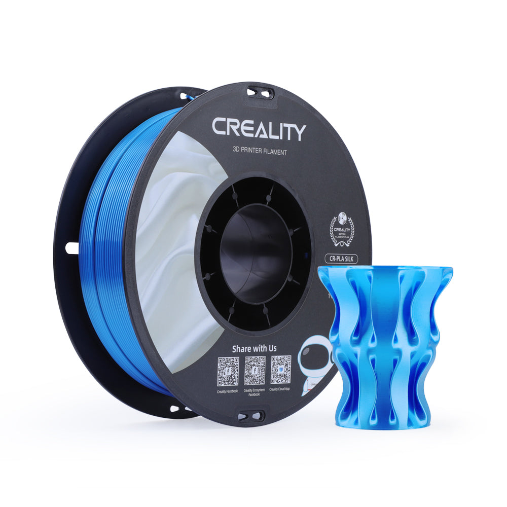 Creality 3D-Drucker-Filament Silk PLA 1,75 mm Blau, 1 kg – für Creality 3D