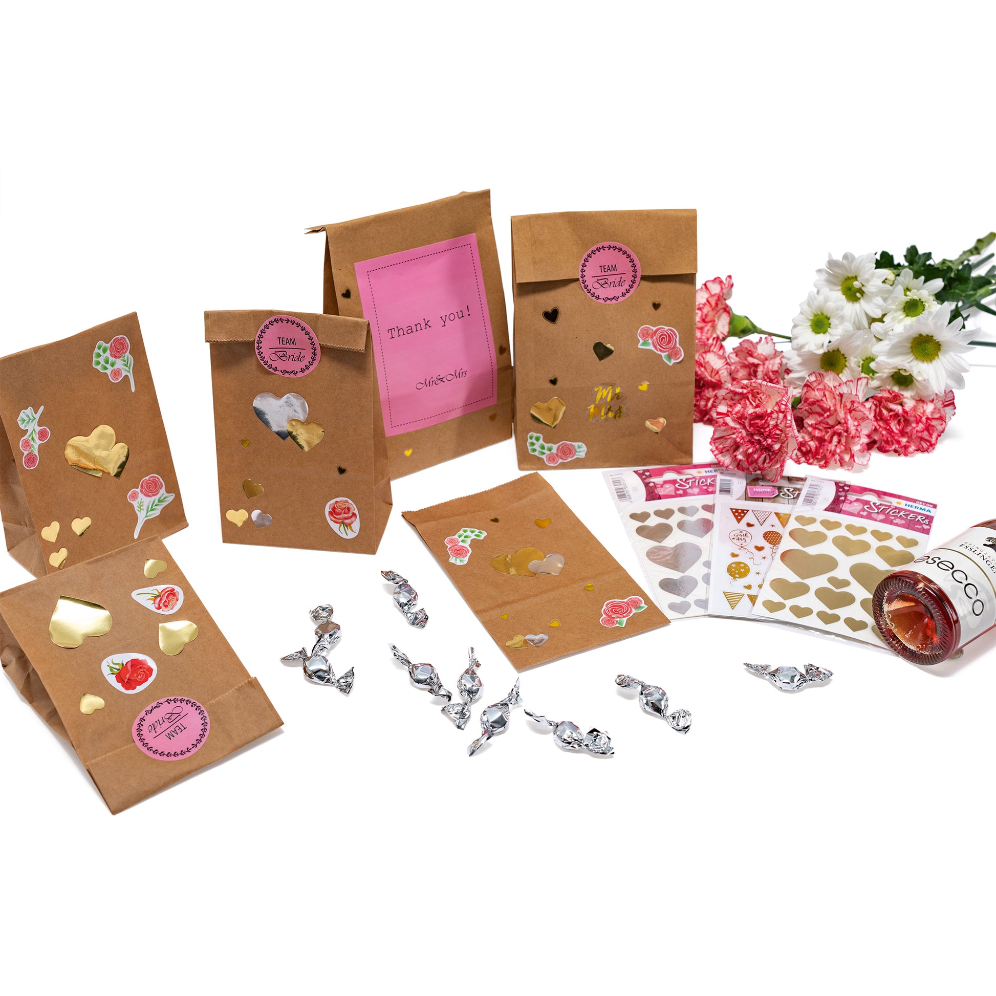 HERMA Geschenketiketten Home Feeling – Birthday Party – 22 Etiketten – permanent, Papier – Bogen 84 × 120 mm