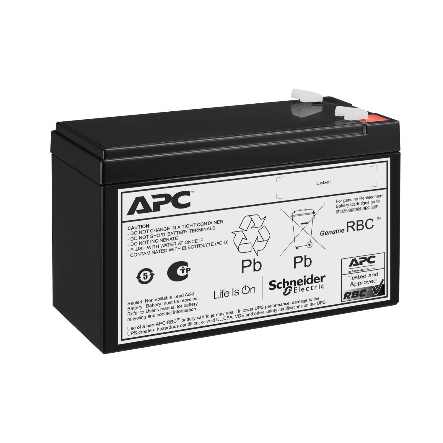 APCRBC176 – Ersatzakku Plombierte Bleisäure (VRLA), 24 V, 7000 mAh (168 Wh)