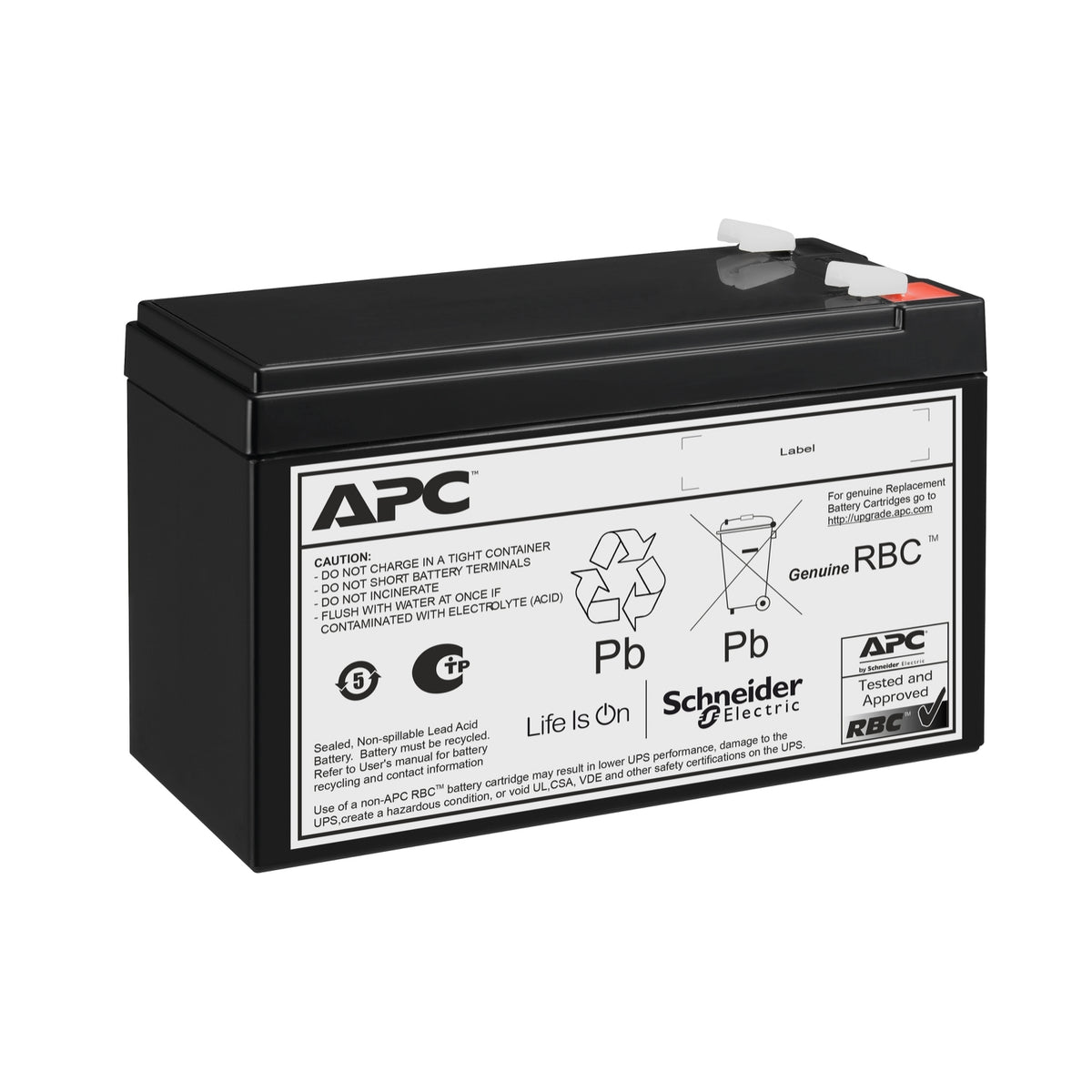APCRBC176 – Ersatzakku VRLA, 24 V 7000 mAh (168 Wh), für APC USV-Geräte