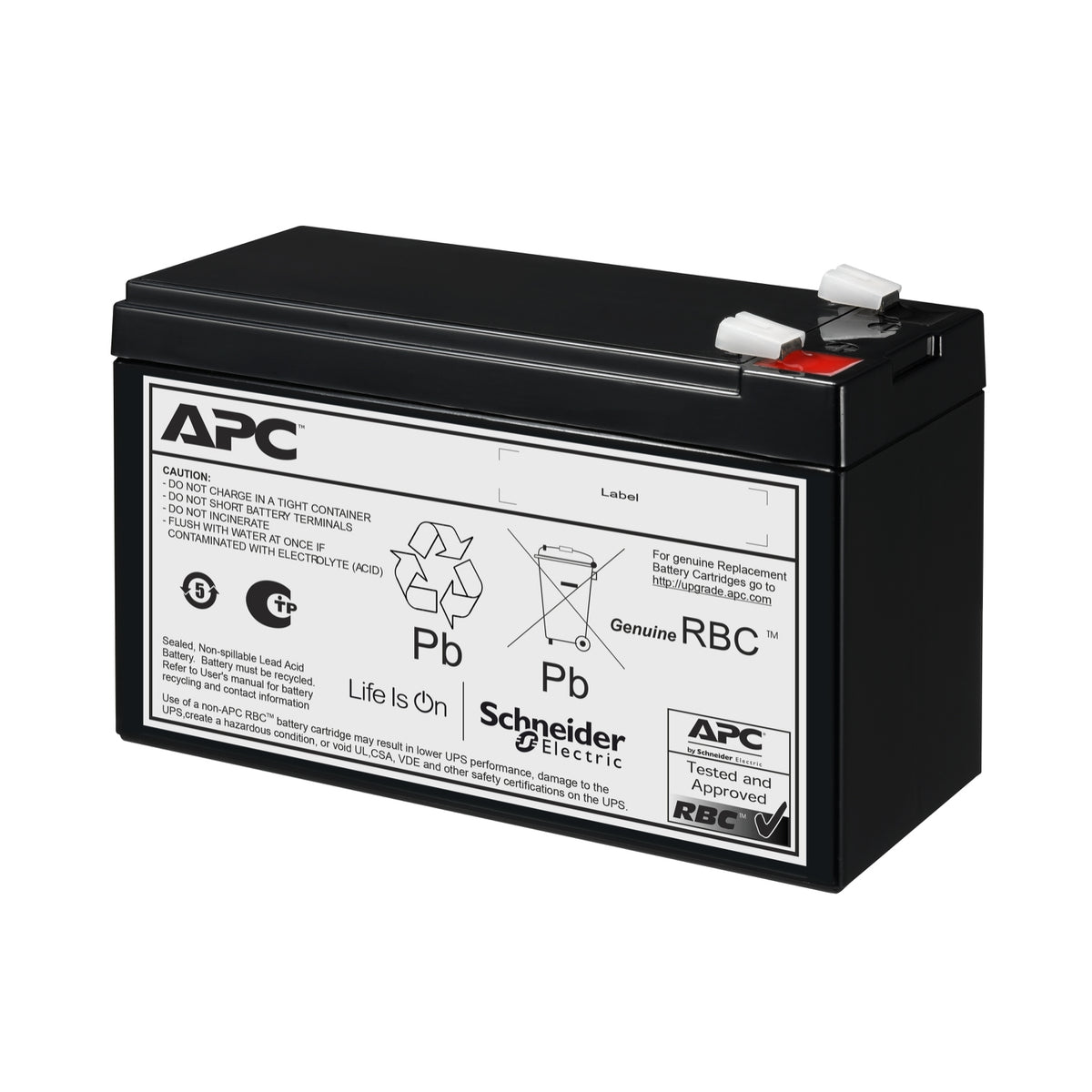 APCRBC176 – Ersatzakku VRLA, 24 V 7000 mAh (168 Wh), für APC USV-Geräte
