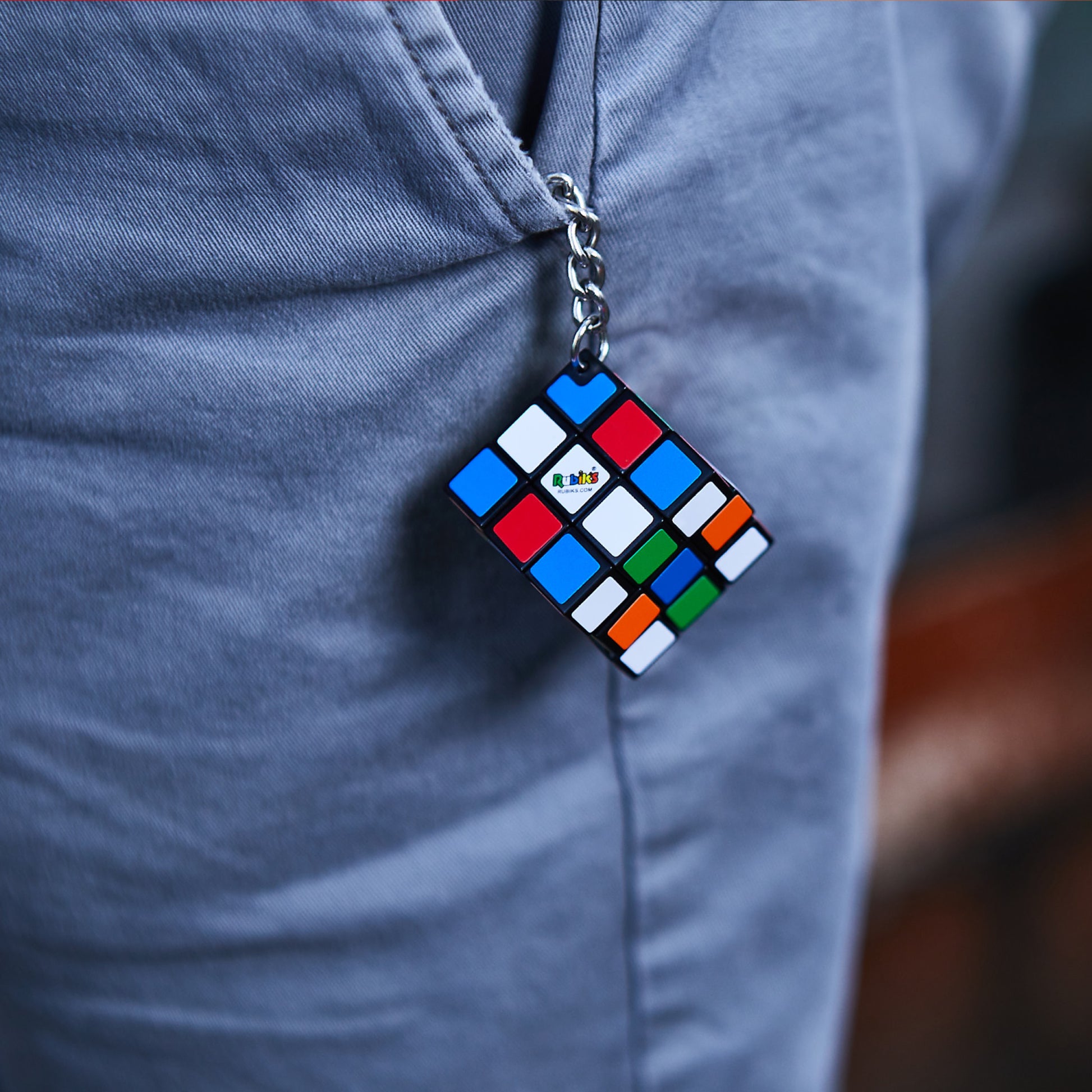 Spin Master Rubik's 3x3 Schlüsselanhänger – Mini-Zauberwürfel, Mehrfarbig