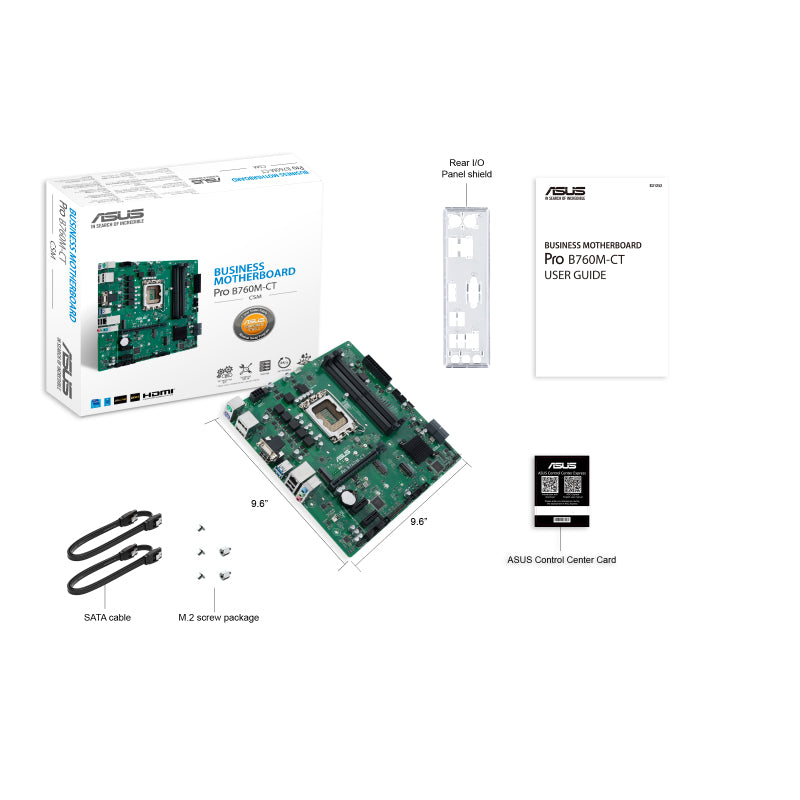 ASUS PRO B760M-CT-CSM – Mainboard – LGA 1700, Intel B760, mATX, DDR5