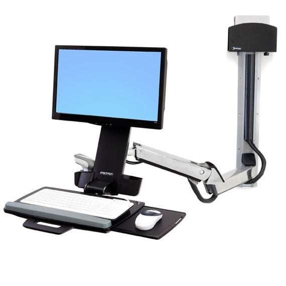 Ergotron SV COMBO ARM – Zubehör: PC-Halter – für SV COMBO ARM, silber