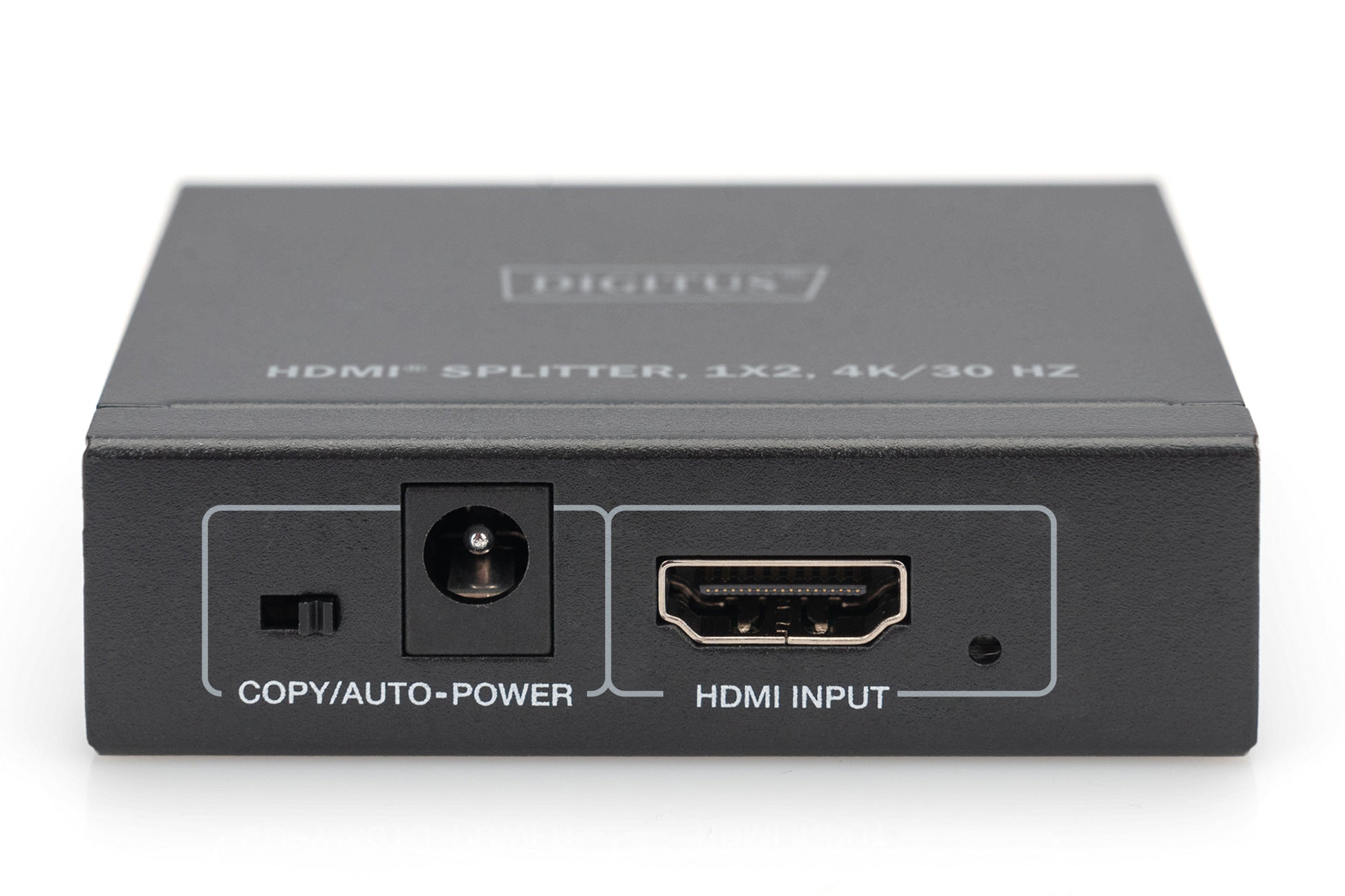 Digitus HDMI-Splitter – 4K UHD, 30 Hz, HDMI 1.4b, 2× HDMI-Ausgang – Schwarz, Metall